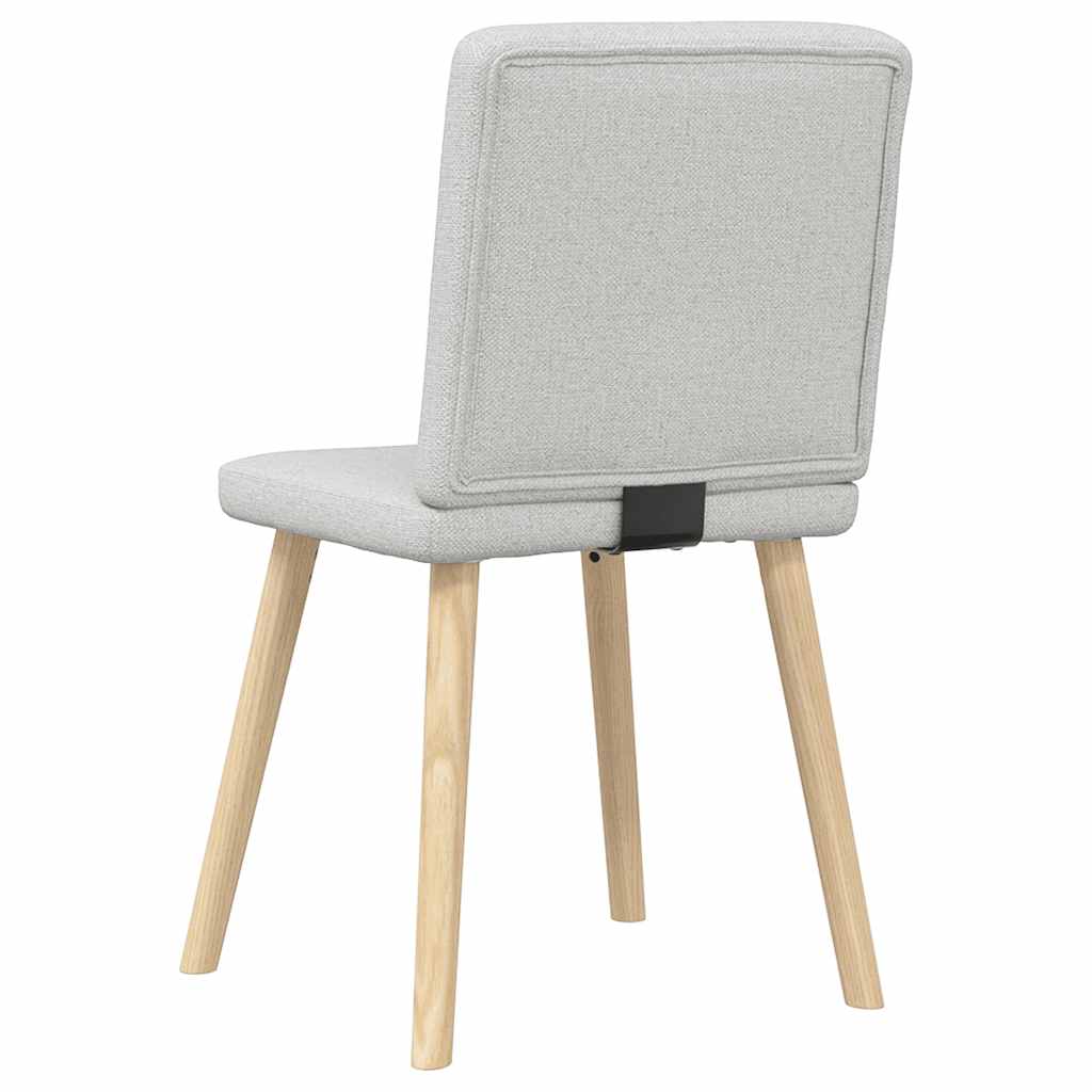 vidaXL Chaises de salle à manger 2 pcs Tissu gris nuage