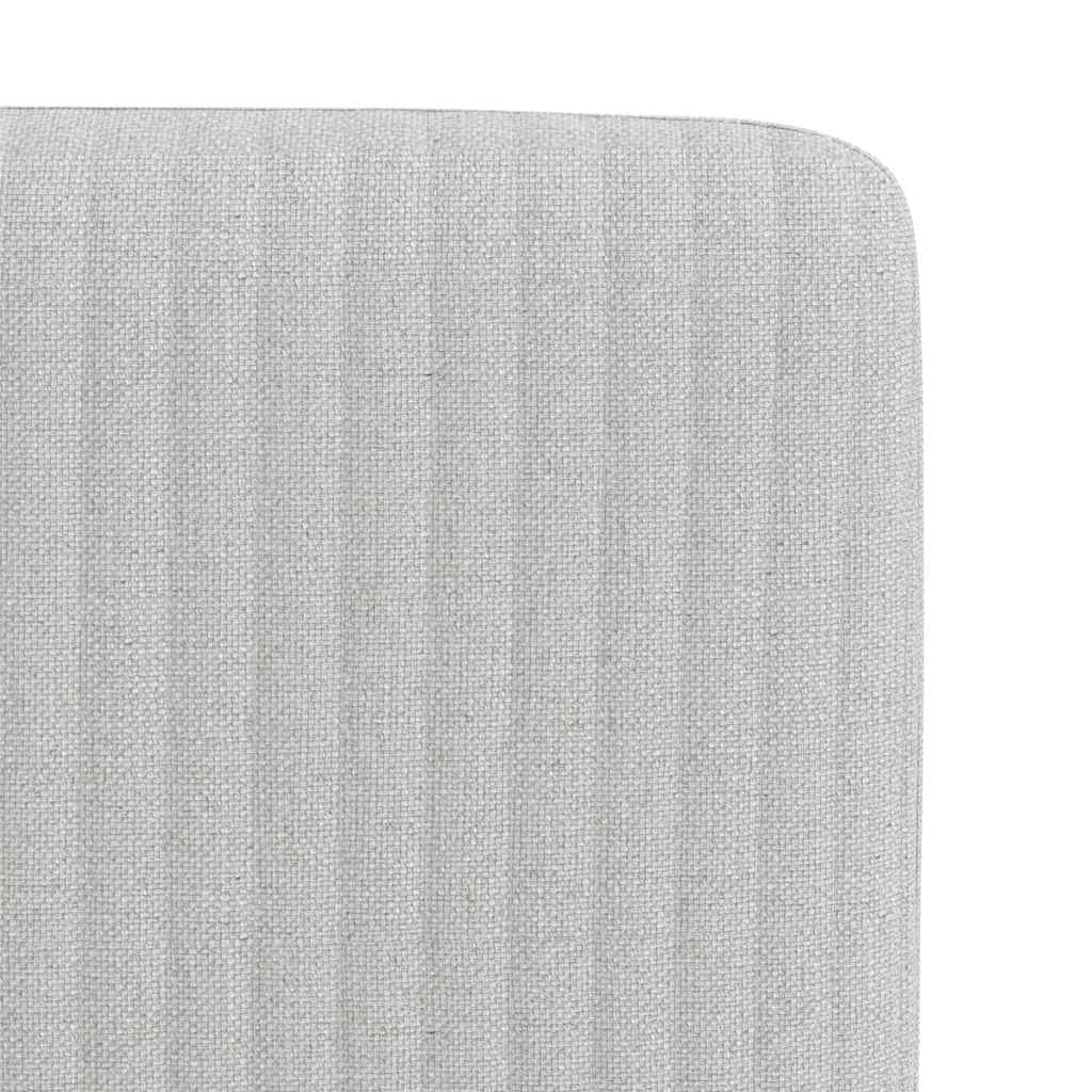 vidaXL Chaises de salle à manger 2 pcs Tissu gris nuage