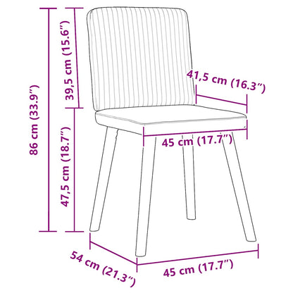 vidaXL Chaises de salle à manger 2 pcs Tissu gris nuage