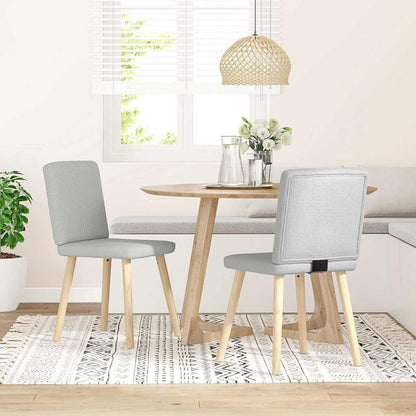 vidaXL Chaises de salle à manger 2 pcs Tissu gris nuage
