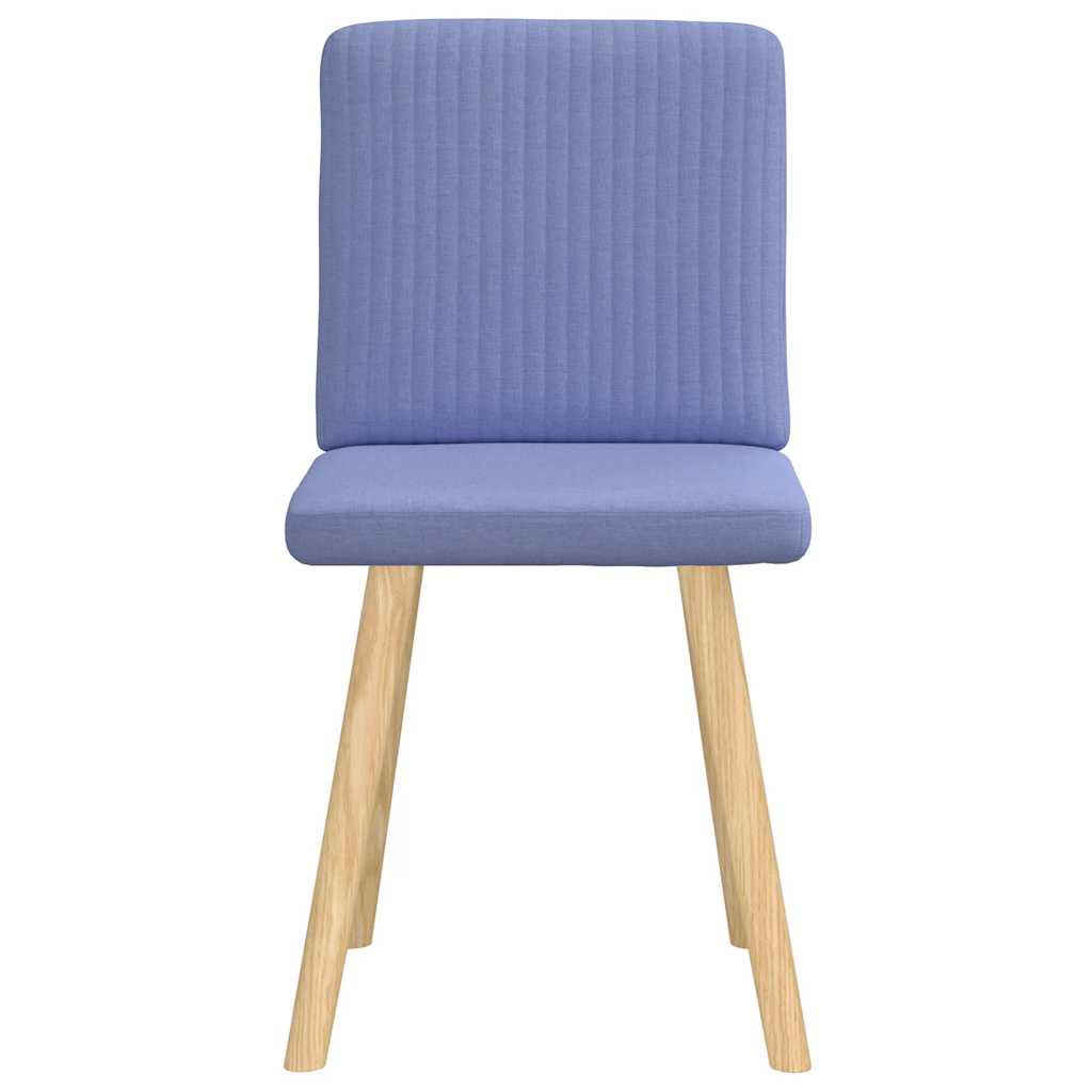 vidaXL Esszimmerstühle 2 Stk. Jeansblau Stoff