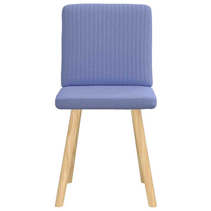 vidaXL Esszimmerstühle 2 Stk. Jeansblau Stoff