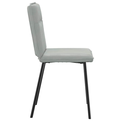 vidaXL Chaises de salle à manger 2 pcs Velours gris clair