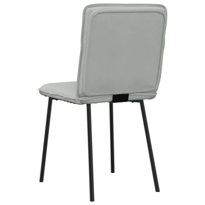 vidaXL Chaises de salle à manger 2 pcs Velours gris clair