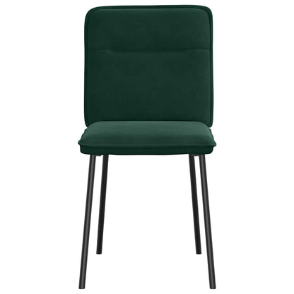 vidaXL Chaises de salle à manger 2 pcs Velours vert foncé