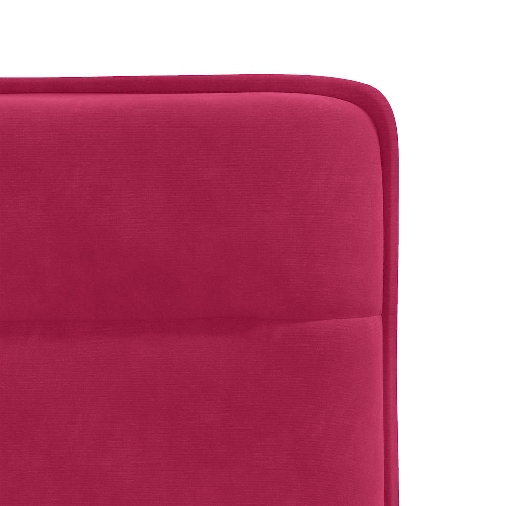 vidaXL Chaises de salle à manger 2 pcs Velours rouge bordeaux