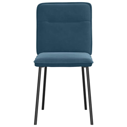 vidaXL Chaises de salle à manger 2 pcs Velours bleu