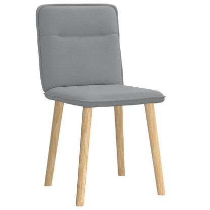 vidaXL Chaises de salle à manger 2 pcs Tissu Gris clair