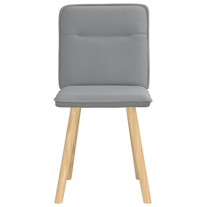 vidaXL Chaises de salle à manger 2 pcs Tissu Gris clair