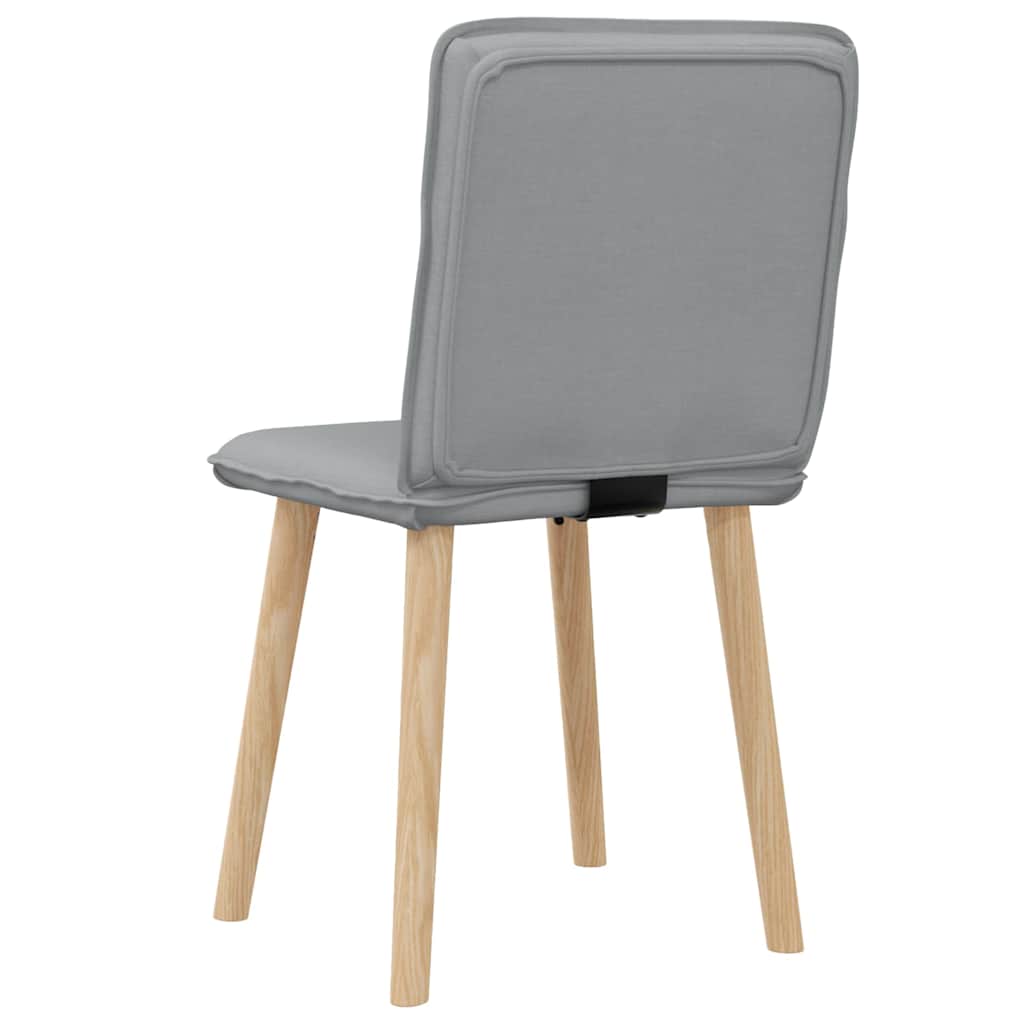 vidaXL Chaises de salle à manger 2 pcs Tissu Gris clair