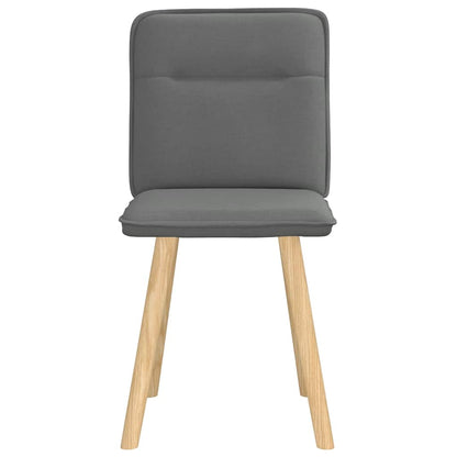 vidaXL Chaises de salle à manger 2 pcs Tissu gris foncé