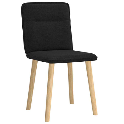 vidaXL Chaises de salle à manger 2 pcs Tissu noir