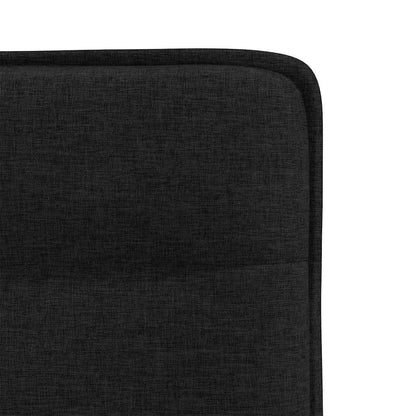 vidaXL Chaises de salle à manger 2 pcs Tissu noir