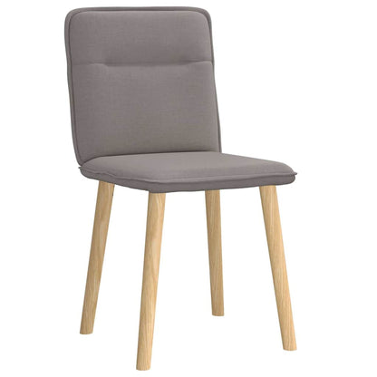 vidaXL Chaises de salle à manger 2 pcs Taupe Tissu