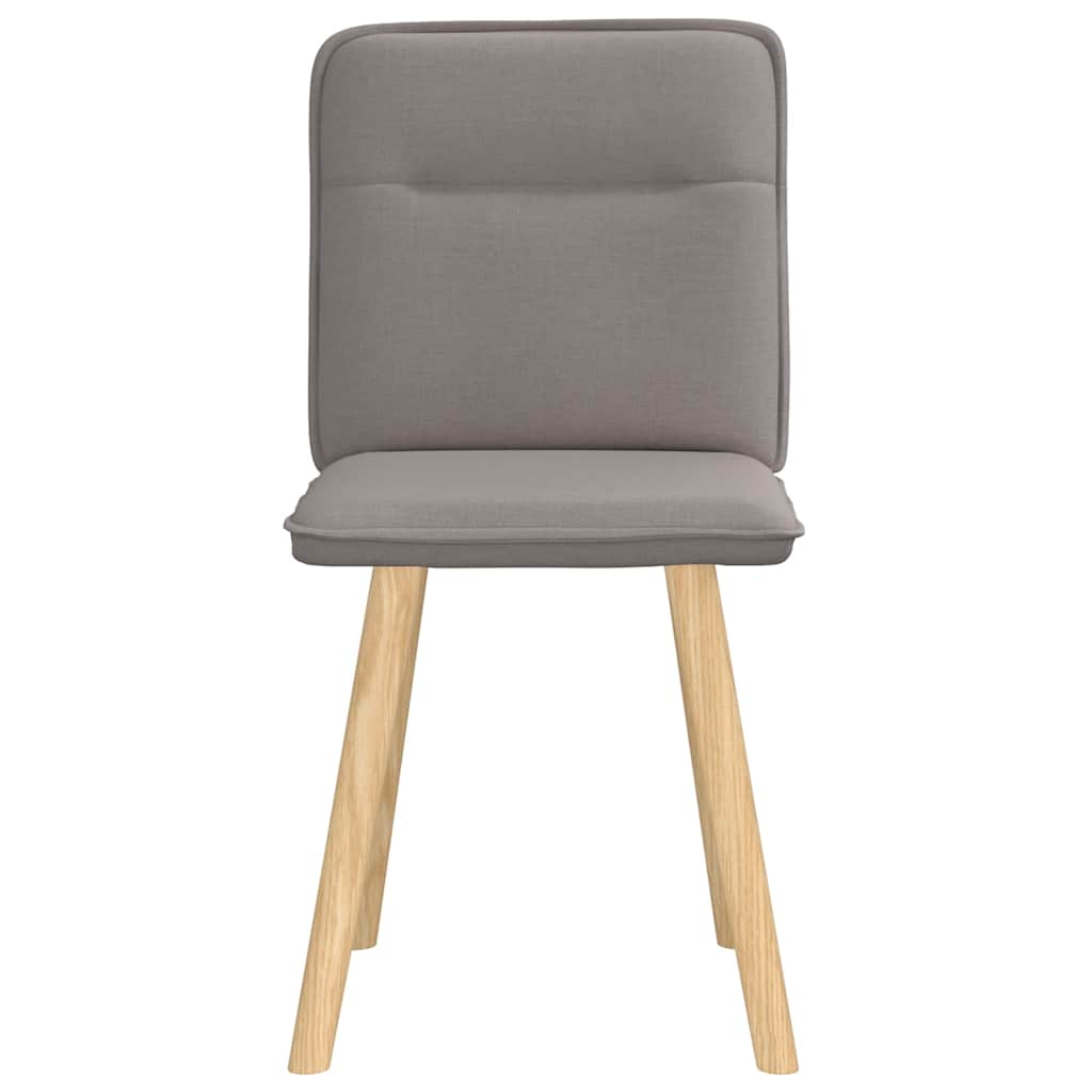 vidaXL Chaises de salle à manger 2 pcs Taupe Tissu