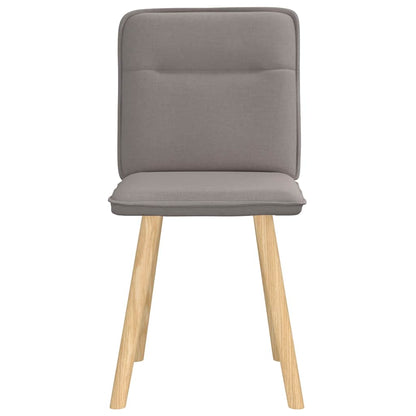 vidaXL Chaises de salle à manger 2 pcs Taupe Tissu