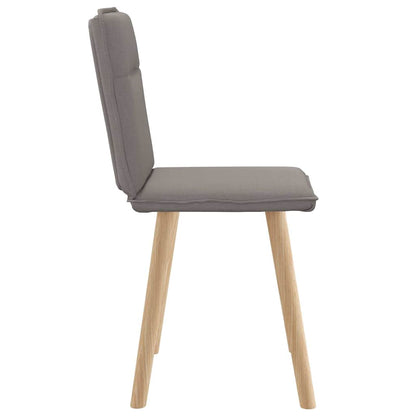 vidaXL Chaises de salle à manger 2 pcs Taupe Tissu