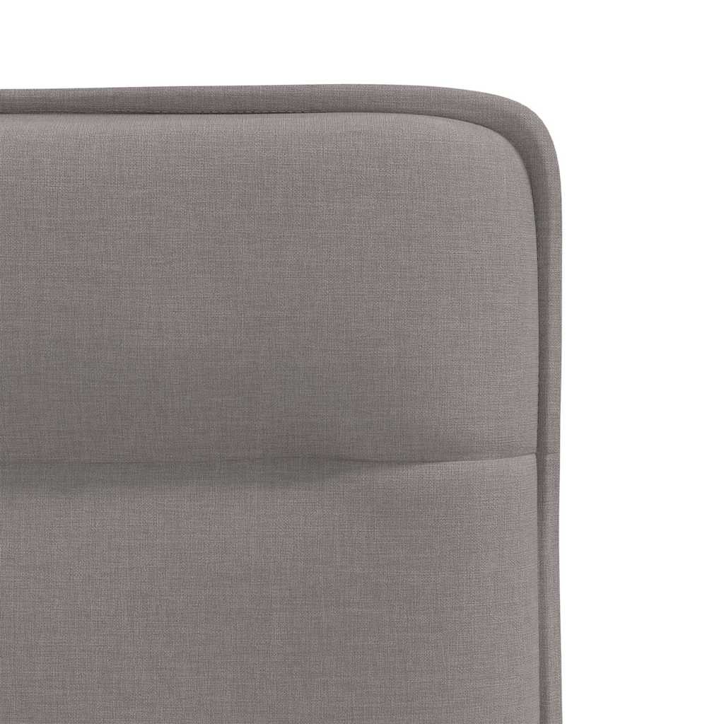 vidaXL Chaises de salle à manger 2 pcs Taupe Tissu