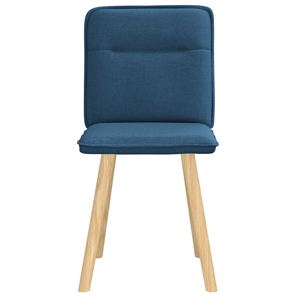 vidaXL Chaises de salle à manger 2 pcs Tissu bleu