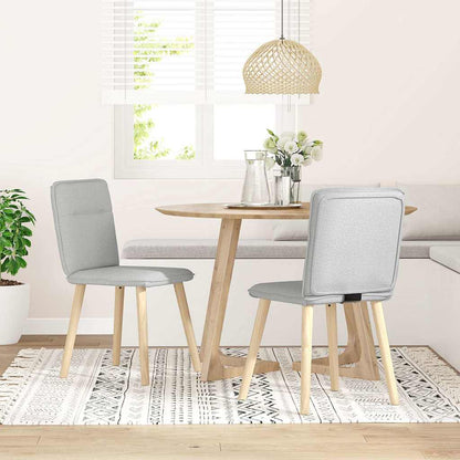 Esszimmerstühle 2 Stk. Wolkengrau Stoff