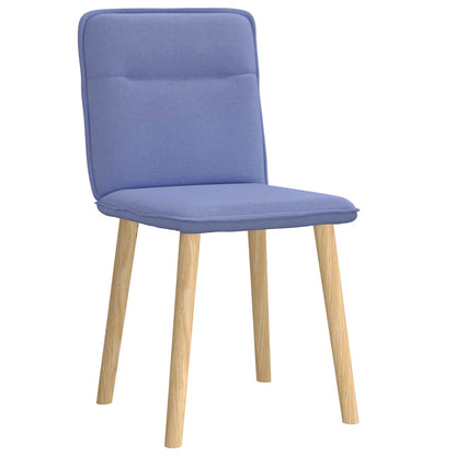 vidaXL Esszimmerstühle 2 Stk. Jeansblau Stoff