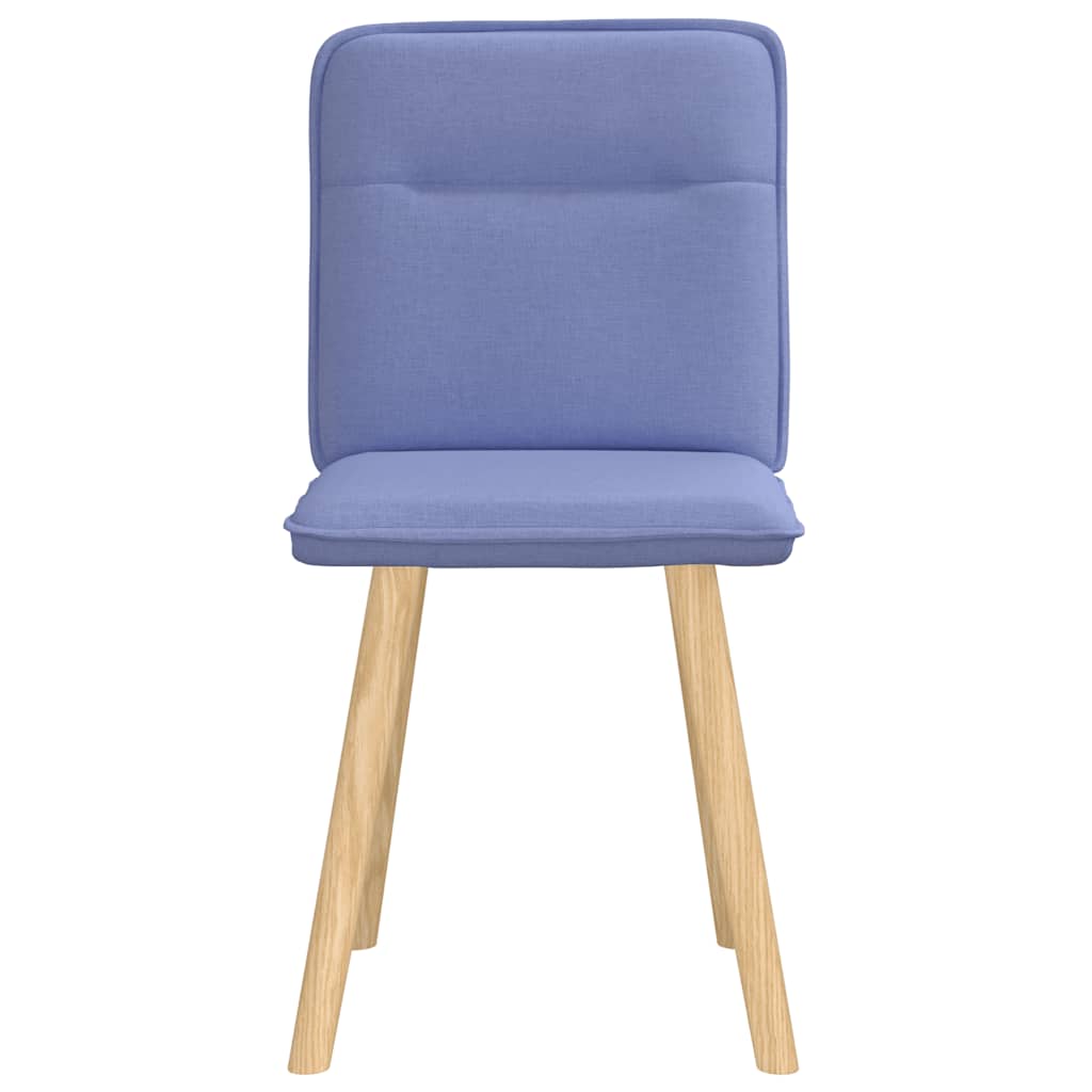 vidaXL Esszimmerstühle 2 Stk. Jeansblau Stoff