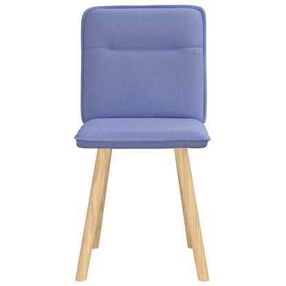 vidaXL Esszimmerstühle 2 Stk. Jeansblau Stoff