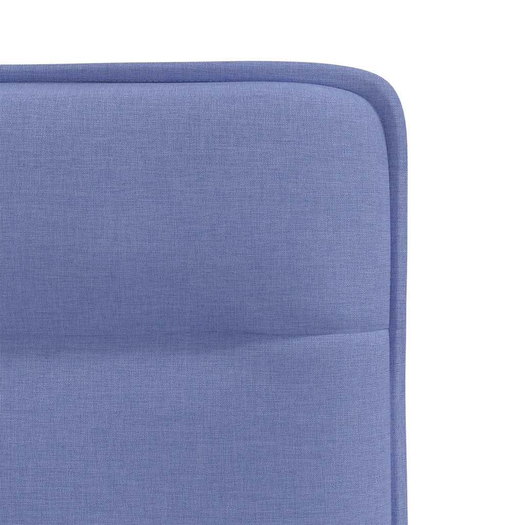vidaXL Esszimmerstühle 2 Stk. Jeansblau Stoff