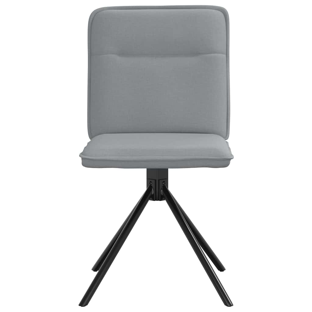vidaXL Chaises de salle à manger 2 pcs Tissu Gris clair