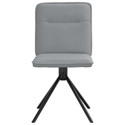 vidaXL Chaises de salle à manger 2 pcs Tissu Gris clair