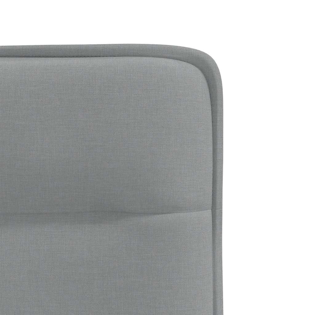 vidaXL Chaises de salle à manger 2 pcs Tissu Gris clair