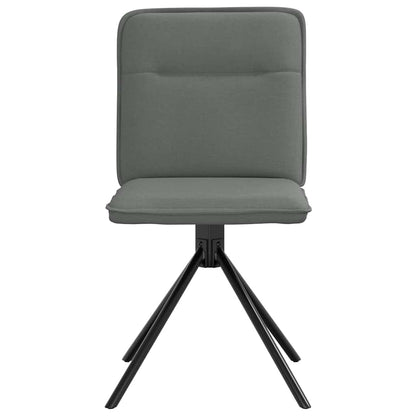 vidaXL Chaises de salle à manger 2 pcs Tissu gris foncé