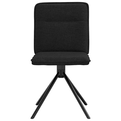vidaXL Chaises de salle à manger 2 pcs Tissu noir