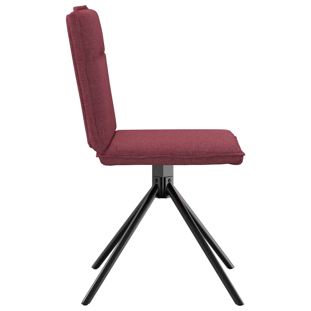 vidaXL Esszimmerstühle 2 Stk. Weinrot Stoff