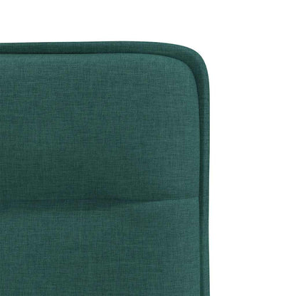 vidaXL Chaises de salle à manger 2 pcs Vert foncé Tissu