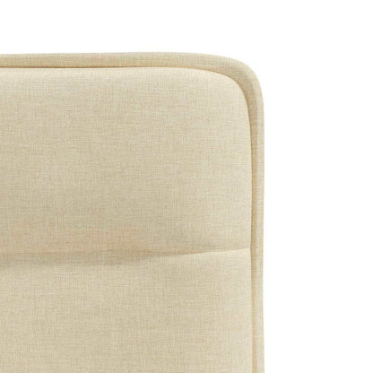 vidaXL Chaises de salle à manger 2 pcs Crème Tissu