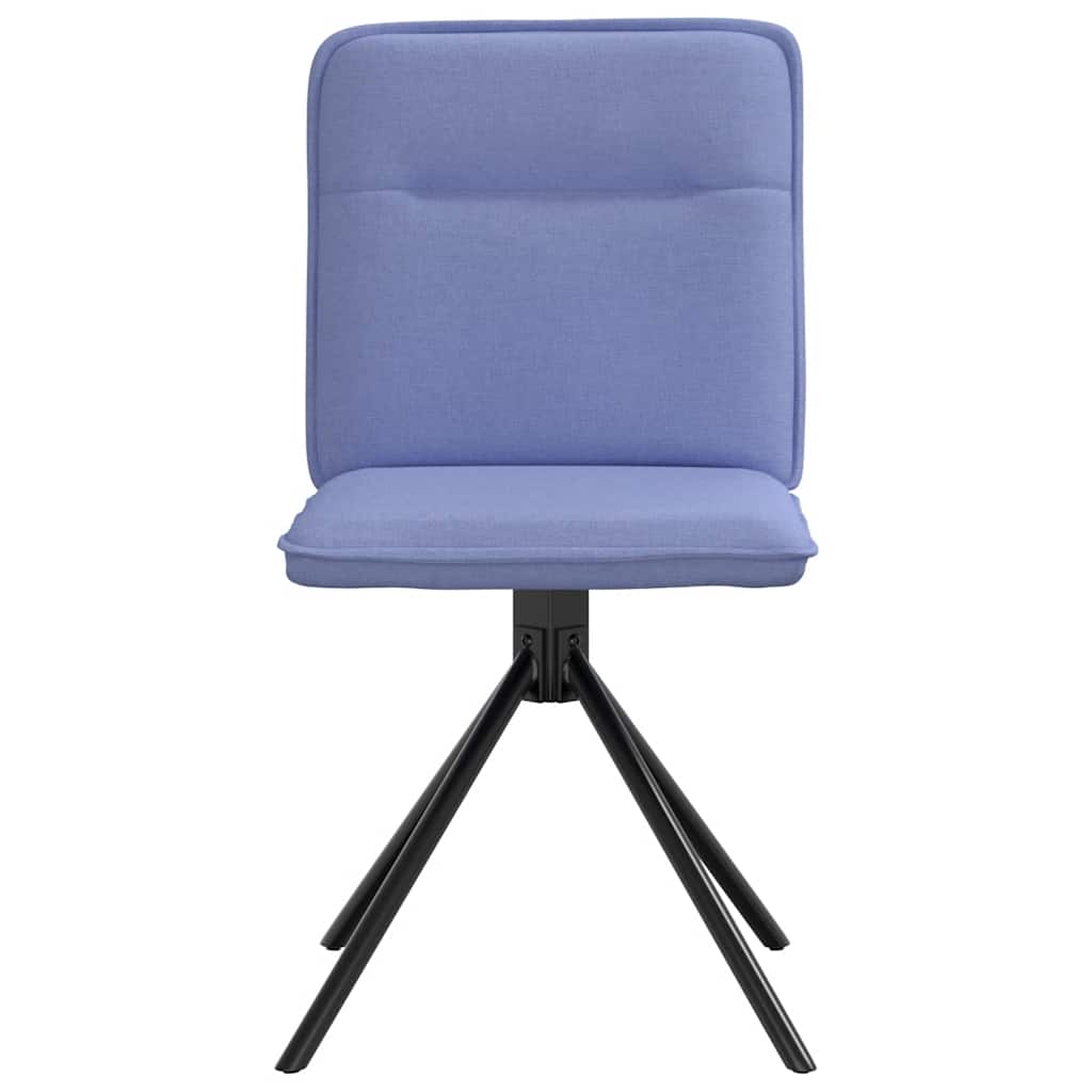 vidaXL Chaises de salle à manger 2 pcs Tissu bleu jean