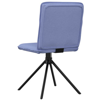 vidaXL Chaises de salle à manger 2 pcs Tissu bleu jean