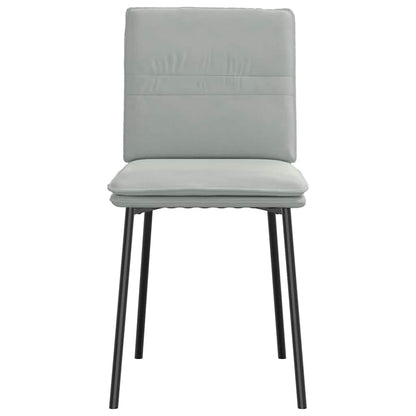 vidaXL Chaises de salle à manger 2 pcs Velours gris clair