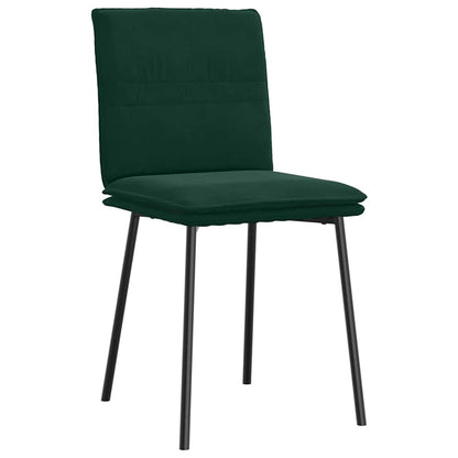vidaXL Chaises de salle à manger 2 pcs Velours vert foncé