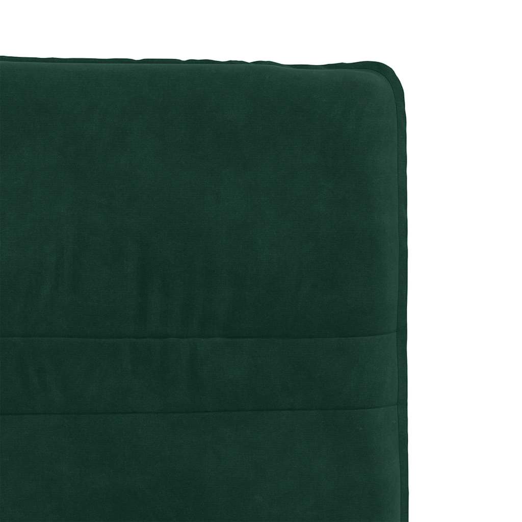 vidaXL Chaises de salle à manger 2 pcs Velours vert foncé