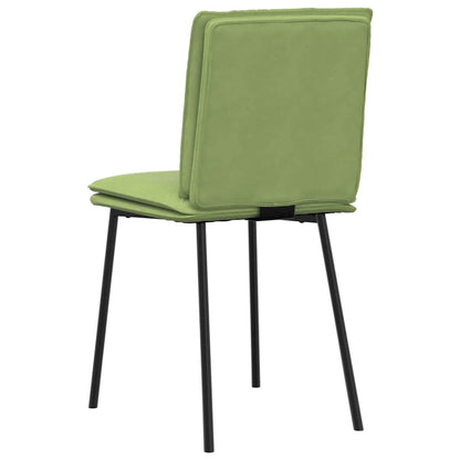 Esszimmerstühle 2 Stk. Hellgrün Samt