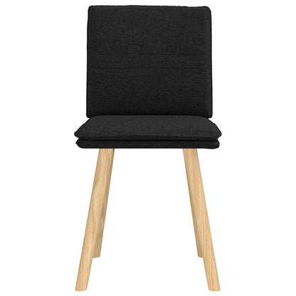 vidaXL Chaises de salle à manger 2 pcs Tissu noir