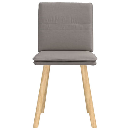 vidaXL Esszimmerstühle 2 Stk. Taupe Stoff