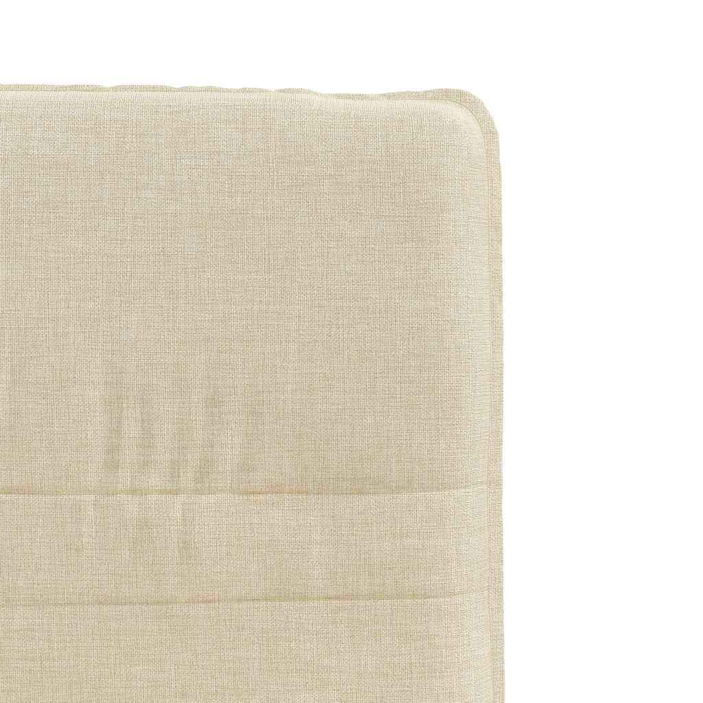 vidaXL Esszimmerstühle 2 Stk. Creme Stoff