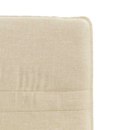vidaXL Esszimmerstühle 2 Stk. Creme Stoff