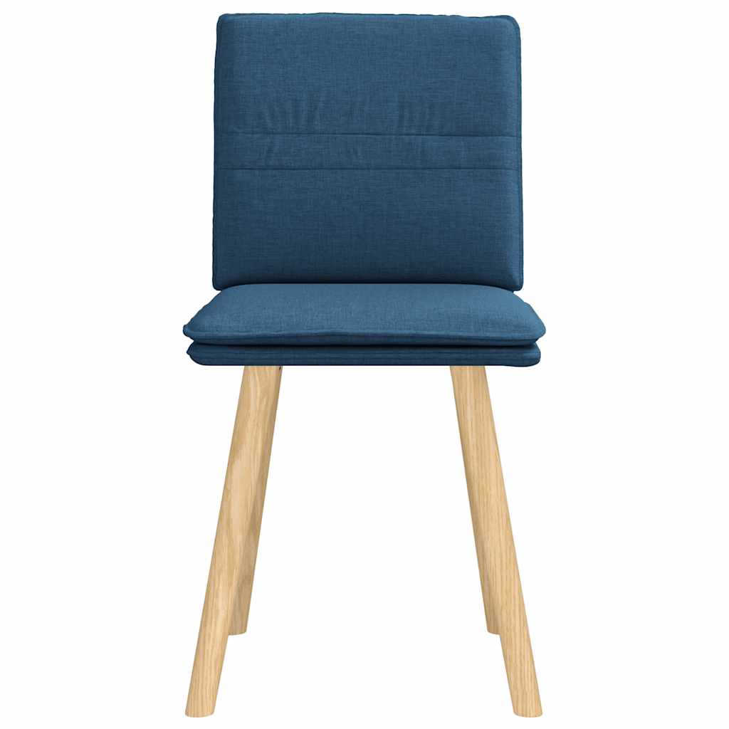 vidaXL Esszimmerstühle 2 Stk. Blau Stoff