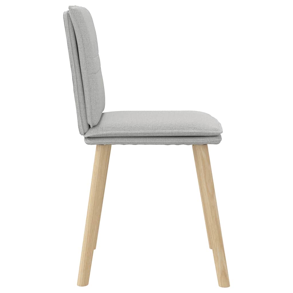 Esszimmerstühle 2 Stk. Wolkengrau Stoff