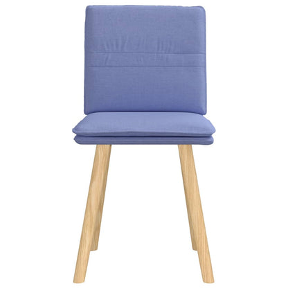 vidaXL Chaises de salle à manger 2 pcs Bleu jean Tissu