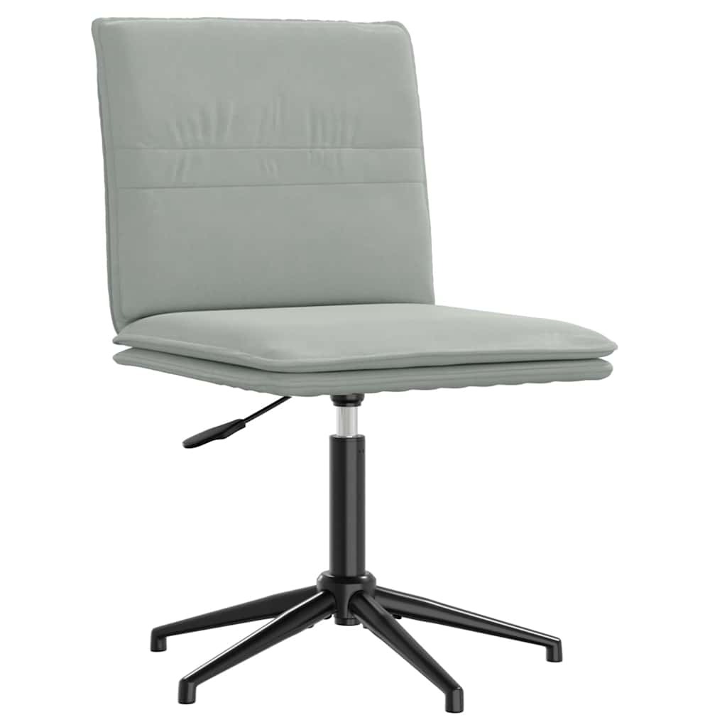 vidaXL Chaise de salle à manger gris clair velours